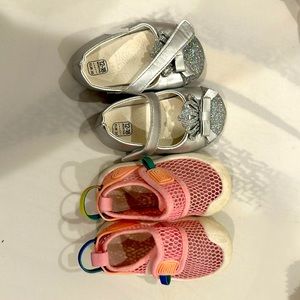 2 pairs of shoes. Pet free and smoke free. 1 yr old